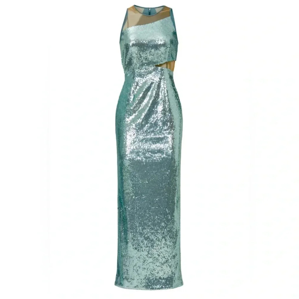 Toccin Sequin Cut Out Gown - Picture 1 of 3